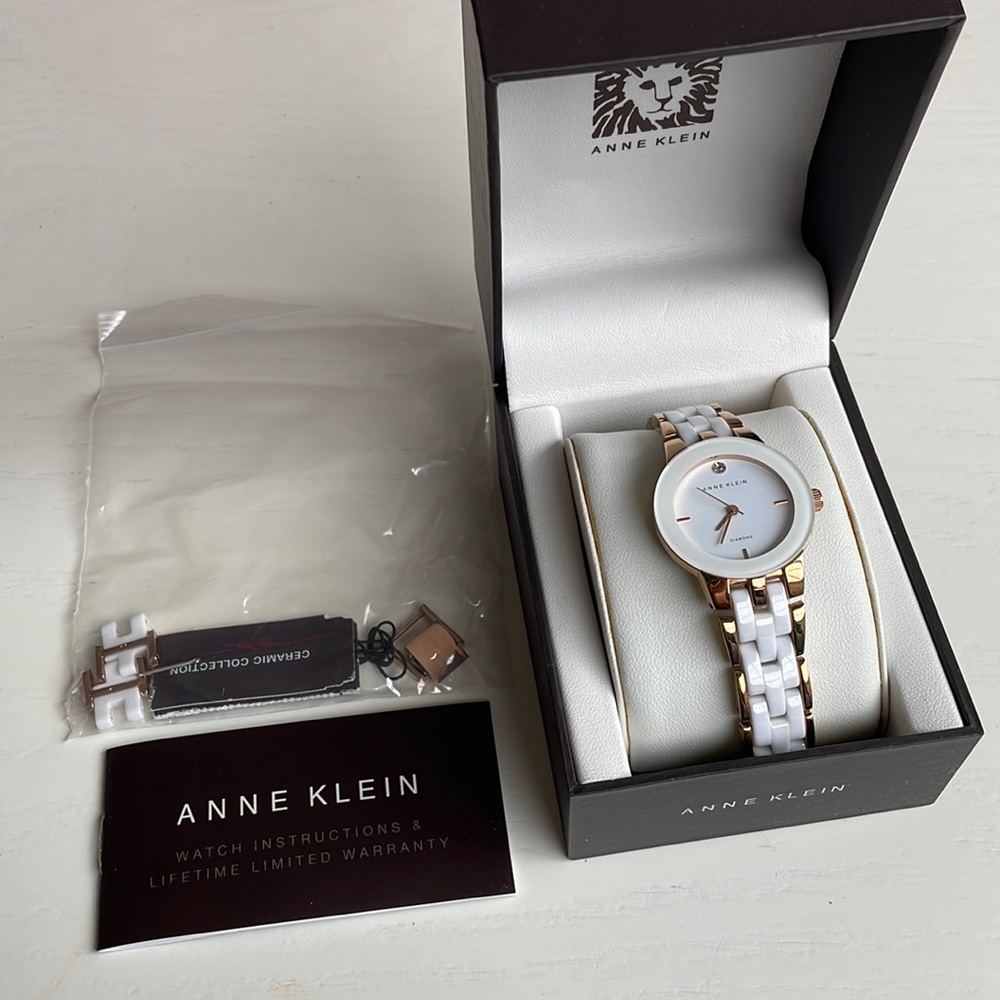 Anne Klein ceramic watch